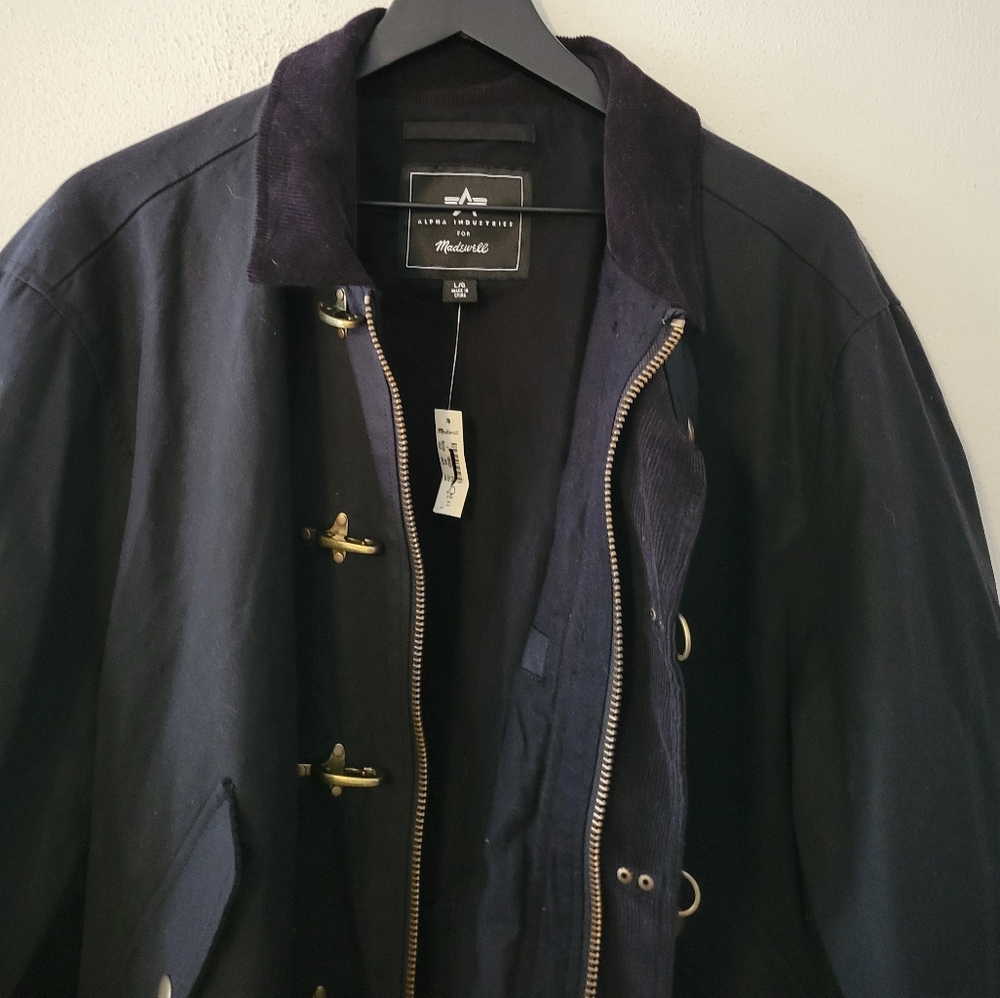 Madewell Black Jacket with Gold Accents - Picture 7 of 12